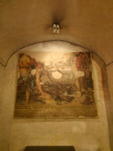 Wall painting in crypt