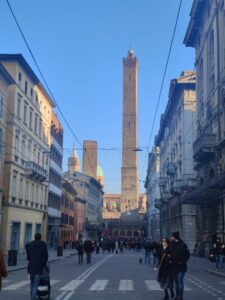 Via Rizzoli view of Two Towers