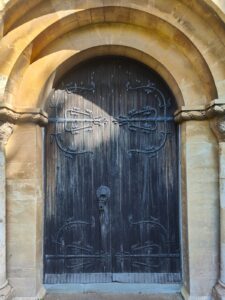 Norman door at the western entrance