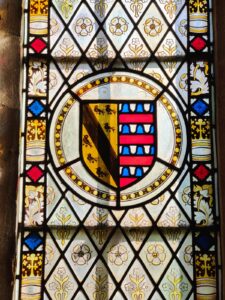 Stained Glass window of St Lawrence Chapel