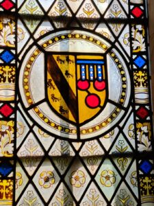 Stained Glass window of St Lawrence Chapel