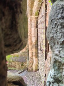 Iron bound doors through defensive inlet