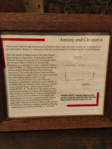 Anthony & Cleopatra Info board