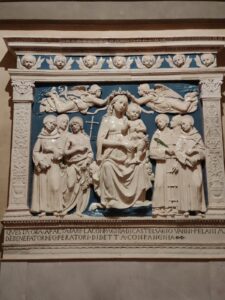 Madonna col bambino tra angeli e santi