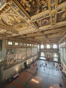 Entering the gallery on the second floor