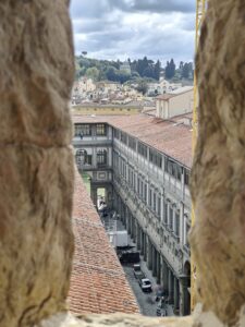 View of the Uffizi Gallery