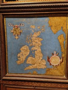 Map of Great Britain taken from Hall of Geographical Maps