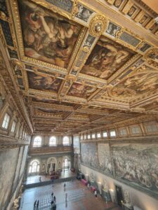 Leaving the gallery on the second floor