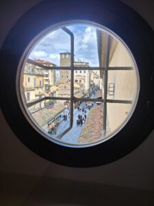 View of Ponte Vecchio from Vasari Corridor