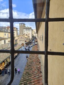 View of Ponte Vecchio from Vasari Corridor