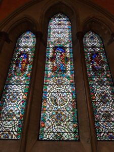 Stained glass window in Lambeth Palace Chapel