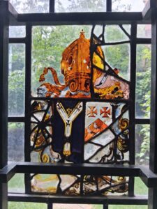 Stained glass window in Great Hall