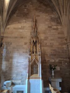 Inside the Harvard chapel