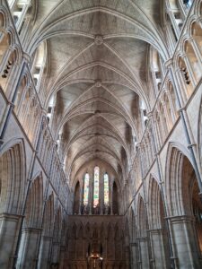 Rib vault ceiling
