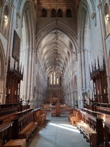 Looking at the nave from the choir