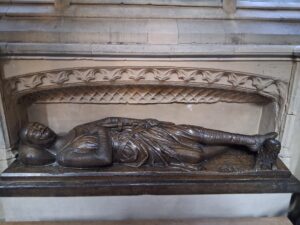 Wooden effigy of a Knight