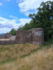 Outer ward tower and wall
