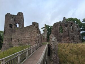 Walking into Grosmont Castle
