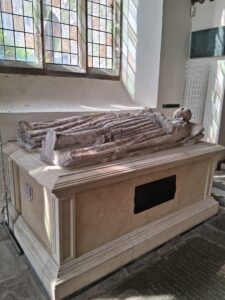 The tomb of Sir Andrew Powell (d. 1631) and his wife Margaret (d. 1641)