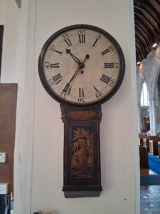 Clock in St Mary's Priory