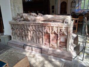 The tomb of Sir Richard Herbert of Coldbrook (d.1469) and his wife Margaret