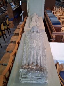 Tomb of Eva de Braose and tomb of unknown Hastings Lady
