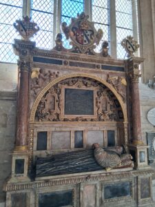 Monument and effigy of Bishop William Cotton