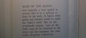 Man of the Cloth