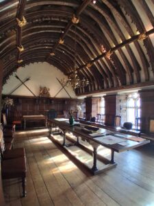 Walking into the upper floor