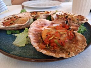 Scallops at La Marianna