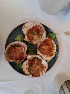 Scallops at La Marianna