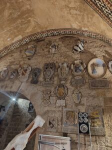 Inside the entrance to Palazzo dei Priori