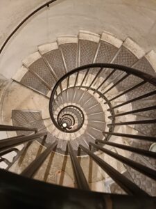 The winding staircase