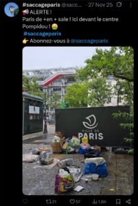 Taken from the #saccageparis