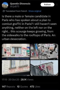 Tweet from Quentin Divernois