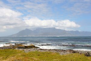 View of Table Mountain from Robben Island