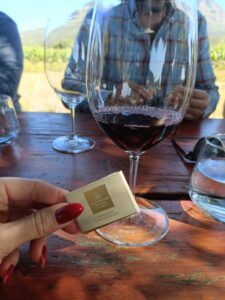Chocolate and wine tasting
