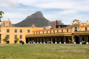 Standing inside the Castle of Good Hope